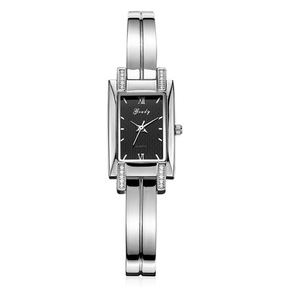 Montre en or pour femmes, marque de luxe, mode carré diamant étanche.