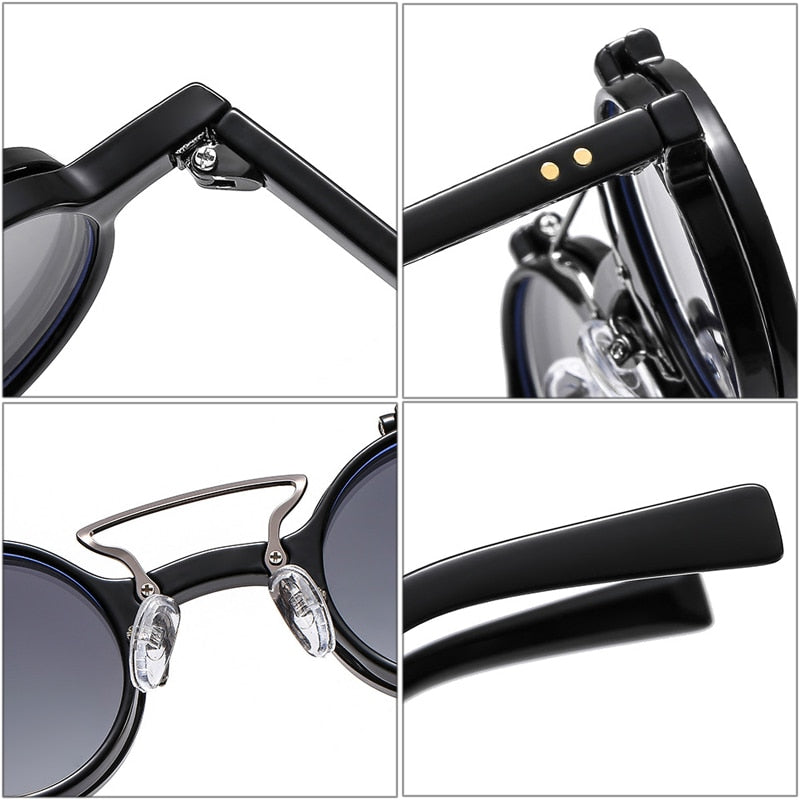 lunettes de soleil rondes pour femmes et hommes mode populaire.