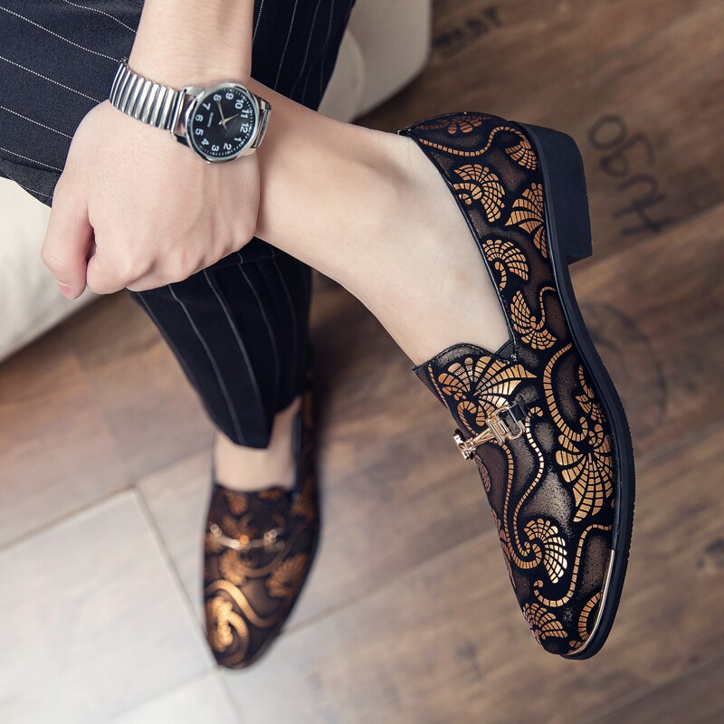 Mocassins à enfiler pour hommes, chaussures Oxford,classique.