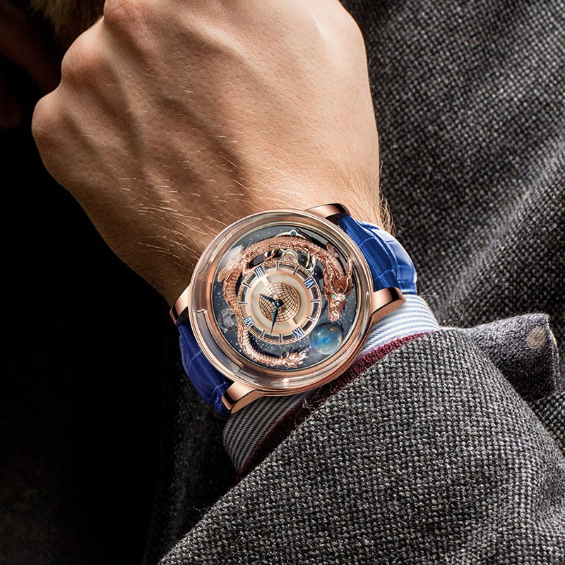 Montre solaire astronomia pour homme, montre-bracelet de luxe, montre du monde.