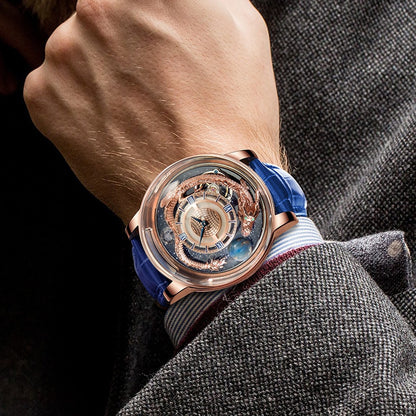 Montre solaire astronomia pour homme, montre-bracelet de luxe, montre du monde.