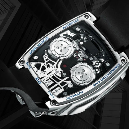 Montre de sport automatique militaire pour hommes marque de luxe étanche mécanique.