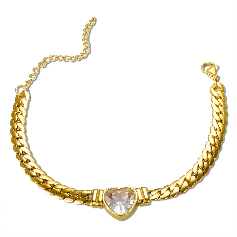 Ensemble de bijoux luxe plaqué or étanche.