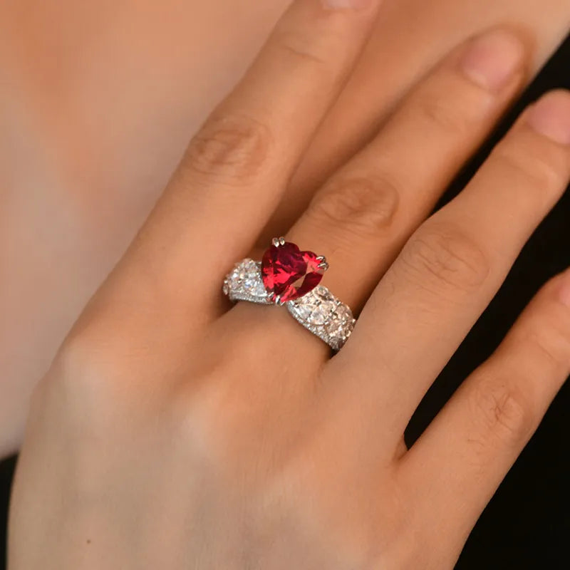 Bague luxe élégante pour femmes 925 argent 100%