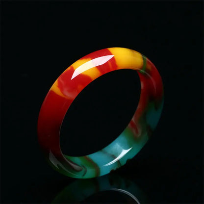 Bracelet luxure en jade multicolore pour femmes.