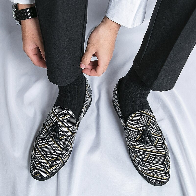 Chaussures décontractées en cuir pour hommes, chaussures d'affaires pour hommes.