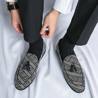Chaussures décontractées en cuir pour hommes, chaussures d'affaires pour hommes.