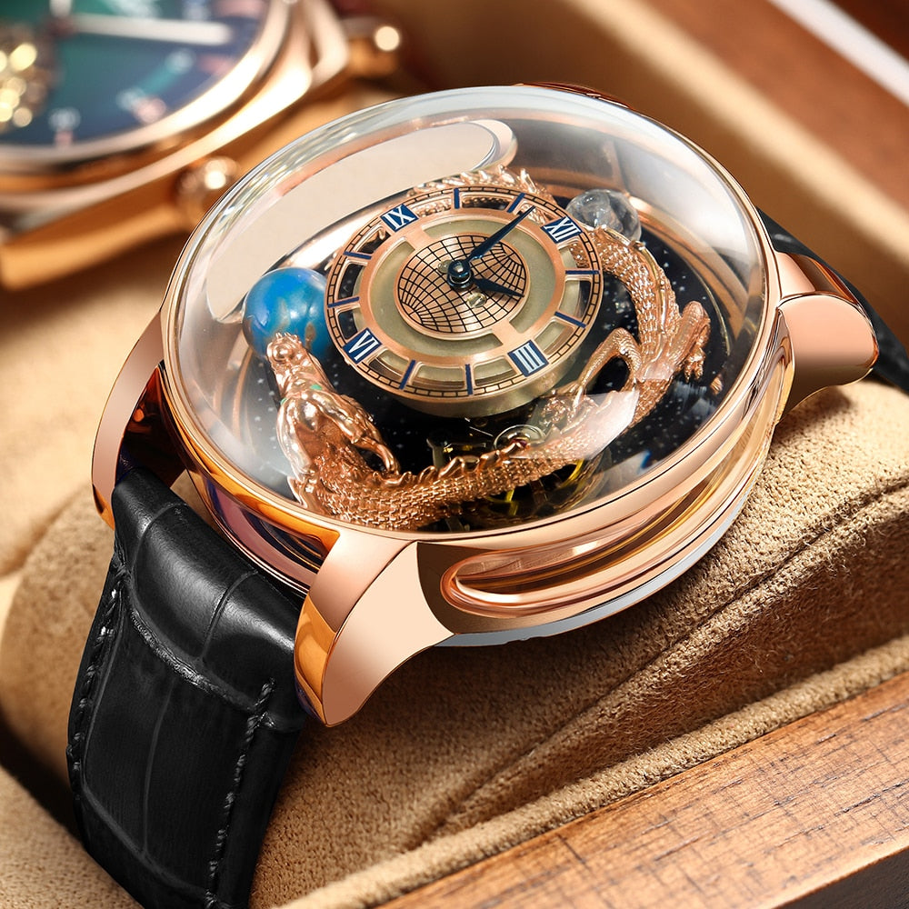 Montre solaire astronomia pour homme, montre-bracelet de luxe, montre du monde.