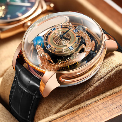 Montre solaire astronomia pour homme, montre-bracelet de luxe, montre du monde.
