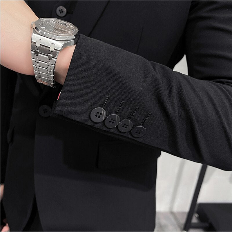 Costumes d'affaires minces élégants pour hommes 3 pièces.