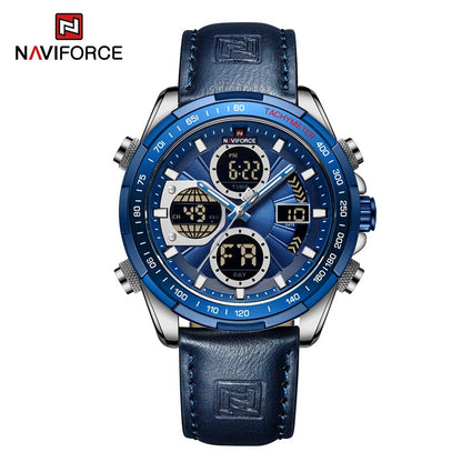 montre-bracelet en cuir pour homme, accessoire de Sport militaire, étanche, à Quartz, chronographe.