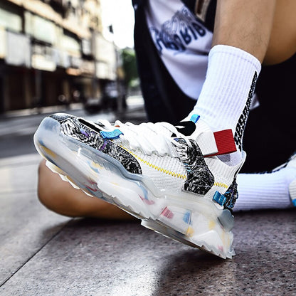 chaussures baskets pour hommes de course respirantes.