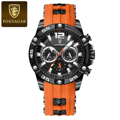 Montre à quartz militaire étanche pour hommes chronographe.