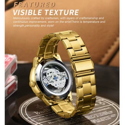Montre pour hommes double creux étanche luxe mode originale.