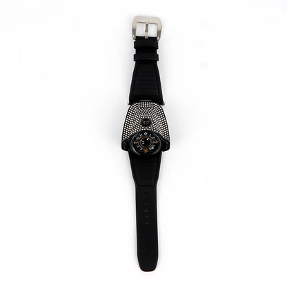 Montre homme luxe avec bracelet cuir Tendance.