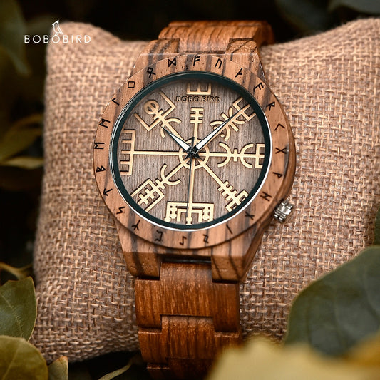 Montres en Bois Viking luxe hommes et femmes.