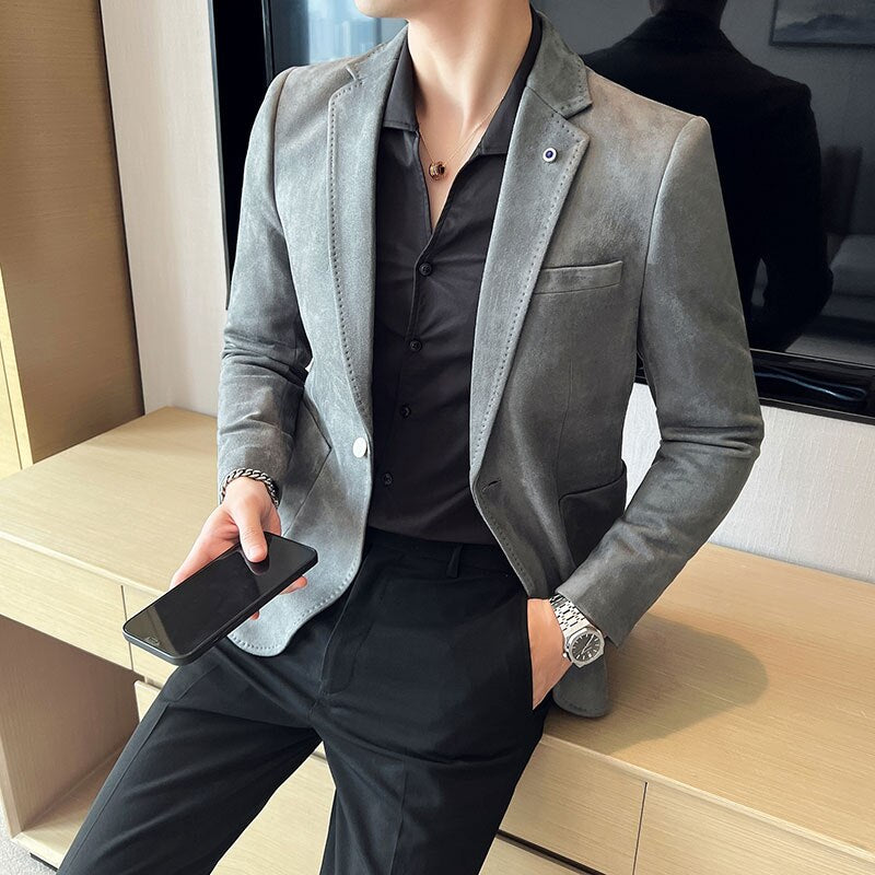 Veste en peau de cerf pour hommes.