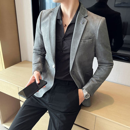 Veste en peau de cerf pour hommes.