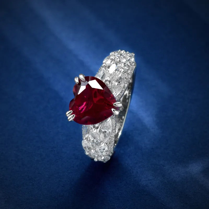 Bague luxe élégante pour femmes 925 argent 100%