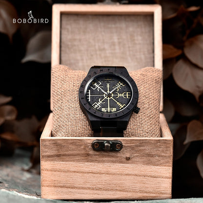 Montres en Bois Viking luxe hommes et femmes.