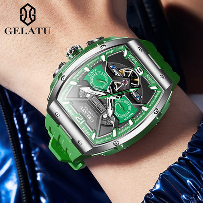 Montre mécanique automatique saphir pour homme.