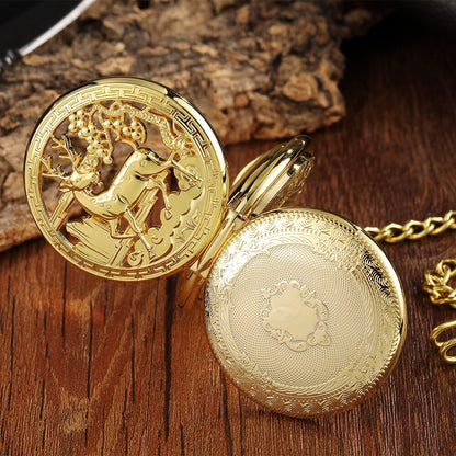 Montre De Poche mécanique Vintage Double Côté.