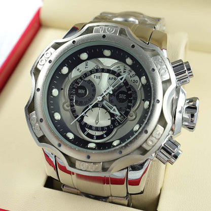 Montre de luxe en or 18 carats pour hommes étanche originale.