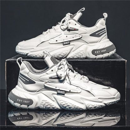 Chaussures de sports confortables en maille pour hommes.