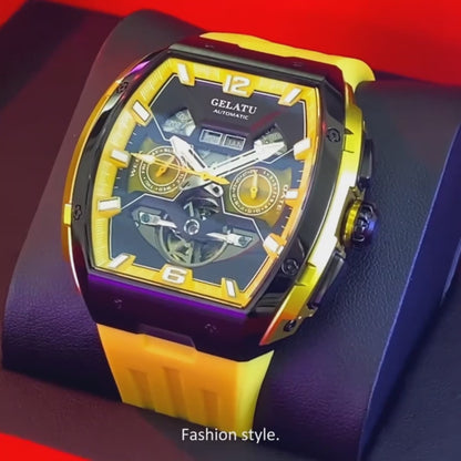 Montre mécanique automatique saphir pour homme.