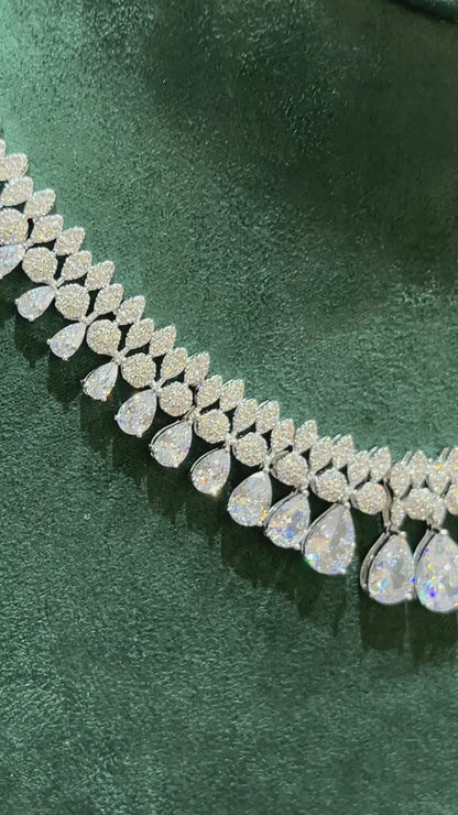 Ensembles de bijoux luxure élégants avec pierre Zircon.