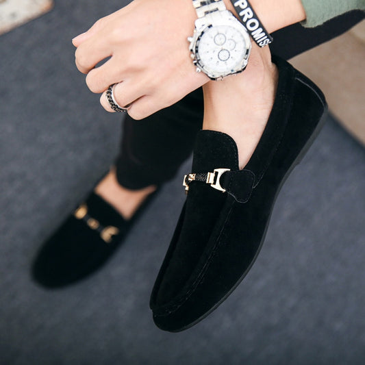Mocassins d'été pour hommes, chaussures de conduite à pois.