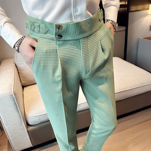pantalons trempés pour homme coupe couvertes, vêtements de soirée.