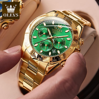 montre pour hommes étanche mécanique automatique montres chronographe.