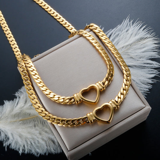 Ensemble de bijoux luxe plaqué or étanche.