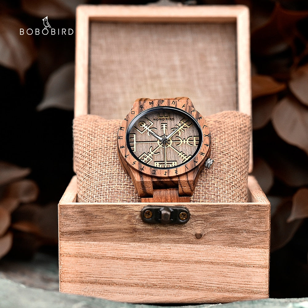 Montres en Bois Viking luxe hommes et femmes.