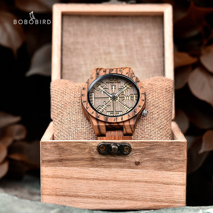 Montres en Bois Viking luxe hommes et femmes.