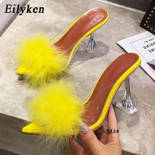 Escarpins d'été en PVC pour femmes.